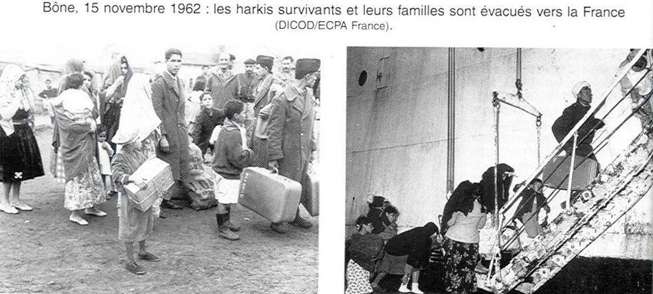 Guerre d'Algérie Départ des Harkis de Bône le 15 novembre 1962 
